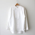 BAND COLLAR DRESS SHIRT-OFFSHORE #WHITE [2006022]