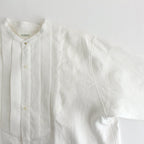 BAND COLLAR DRESS SHIRT-OFFSHORE #WHITE [2006022]