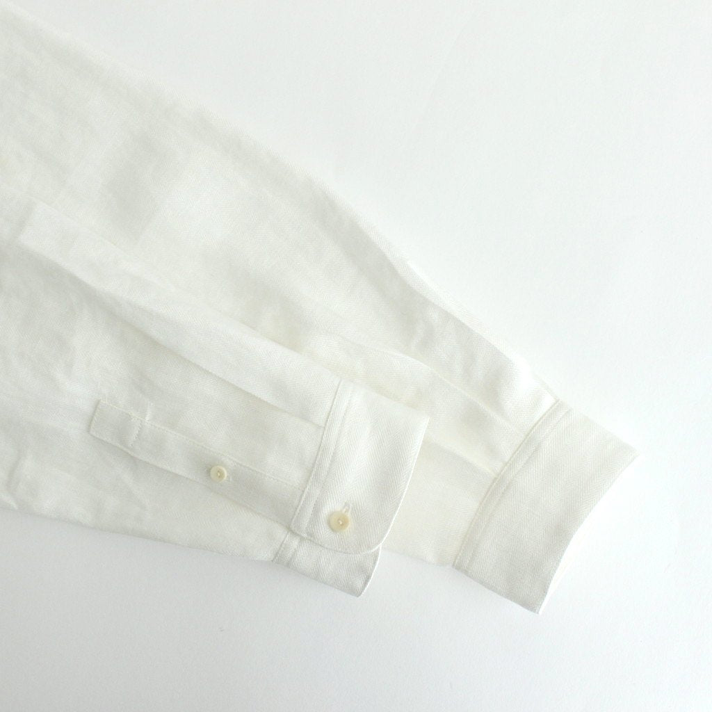 BAND COLLAR DRESS SHIRT-OFFSHORE #WHITE [2006022]