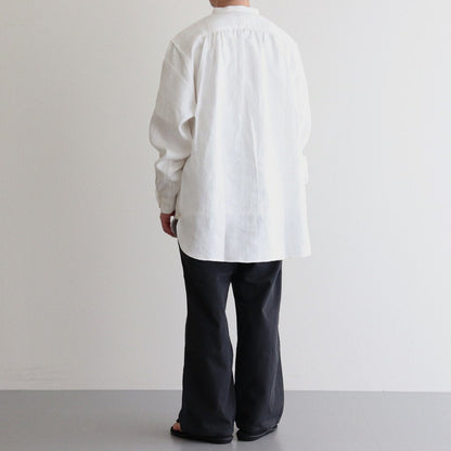 BAND COLLAR DRESS SHIRT-OFFSHORE #WHITE [2006022]