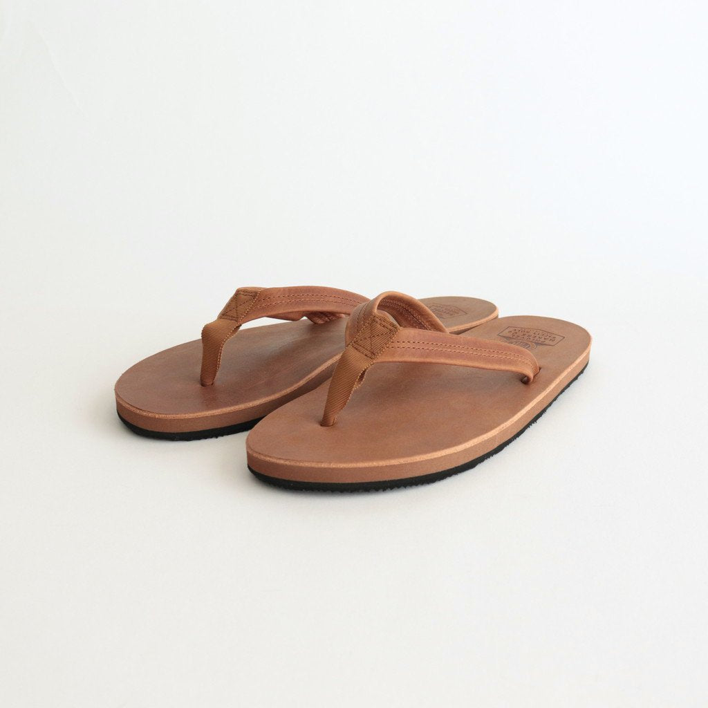 LEATHER BEACH SANDAL #BROWN [PMAN-SH03]