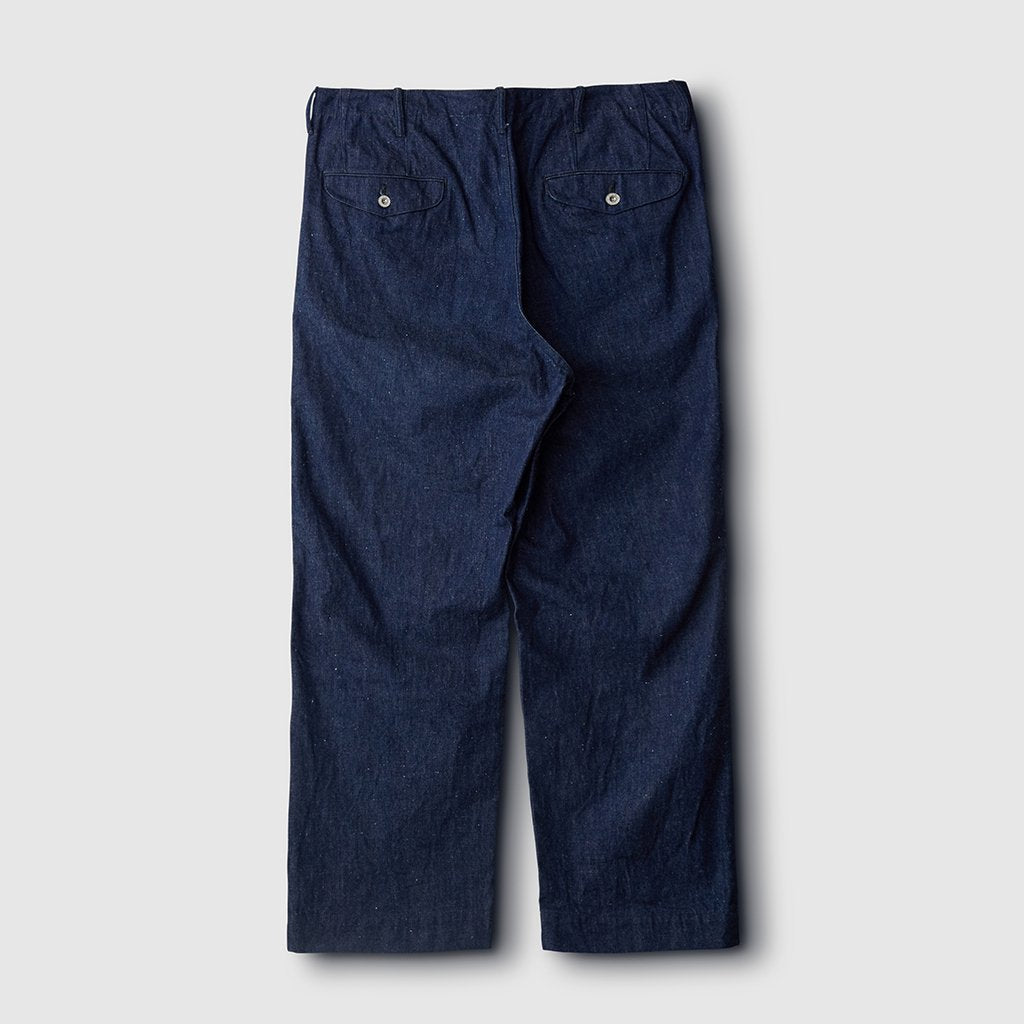 OFFICER TROUSER WIDE #INDIGO [PM-401W]