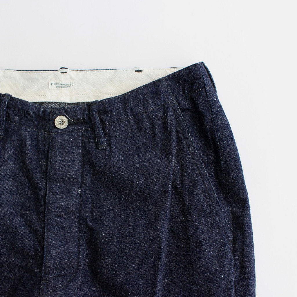 OFFICER TROUSER WIDE #INDIGO [PM-401W]