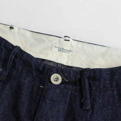 OFFICER TROUSERS WIDE #INDIGO [PM-401W]