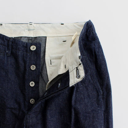 OFFICER TROUSER WIDE #INDIGO [PM-401W]