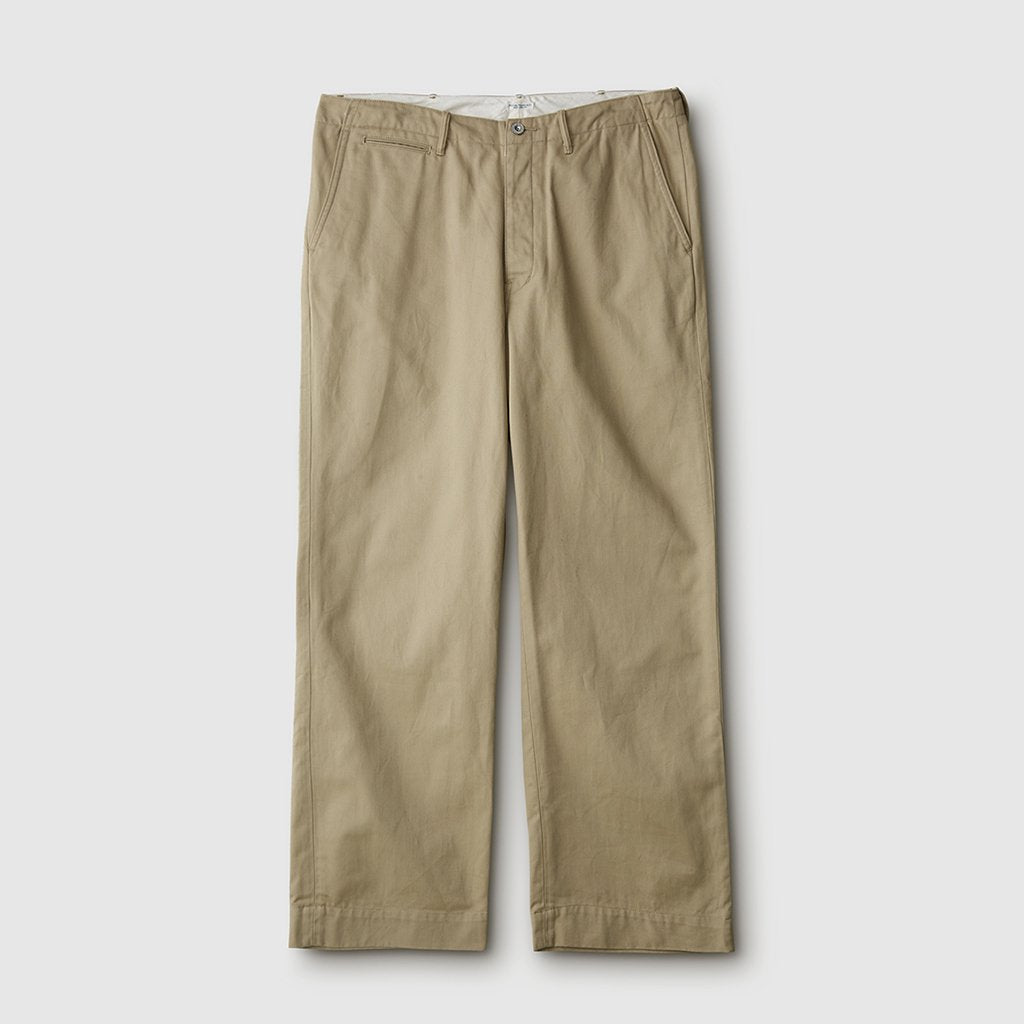 OFFICER TROUSERS WIDE #KHAKI BEIGE [PM-401W]