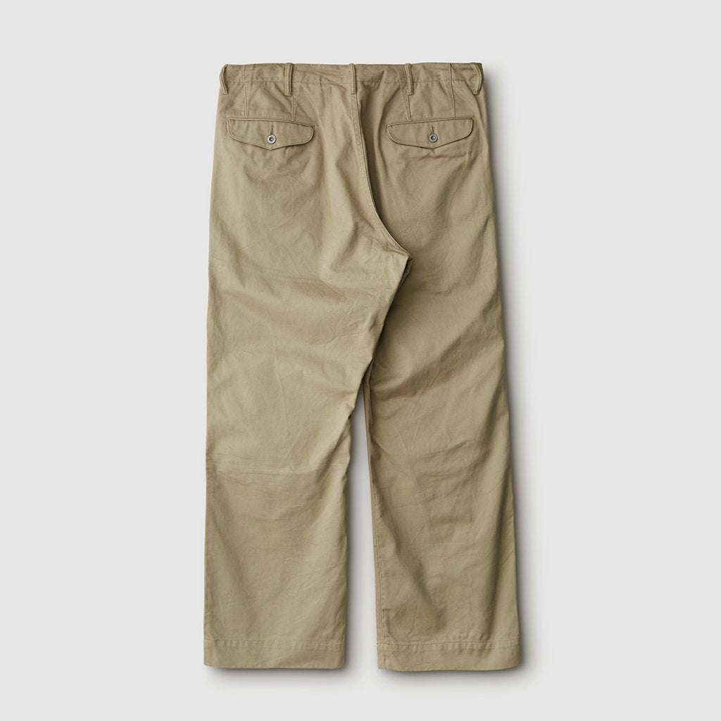 OFFICER TROUSERS WIDE #KHAKI BEIGE [PM-401W]