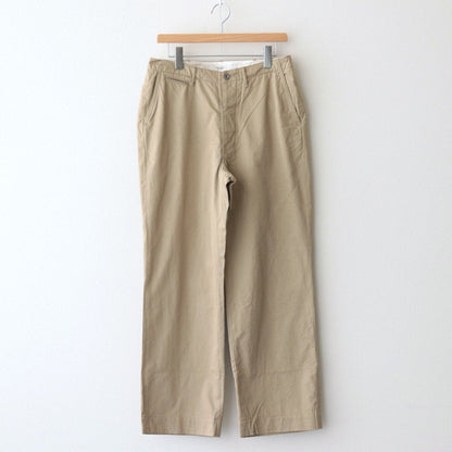 OFFICER TROUSERS WIDE #KHAKI BEIGE [PM-401W]