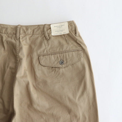 OFFICER TROUSERS WIDE #KHAKI BEIGE [PM-401W]