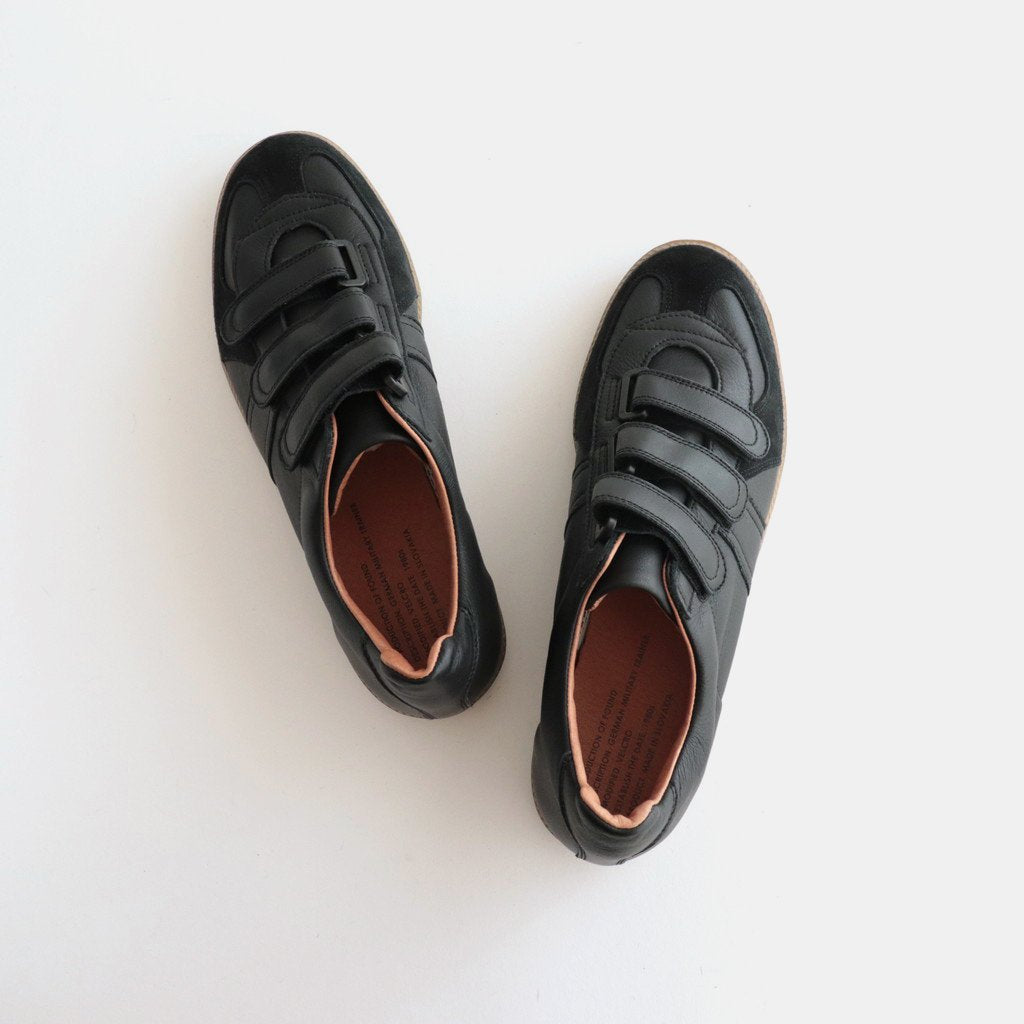 GERMAN MILITARY TRAINER VELCRO #BLACK [1703LD]