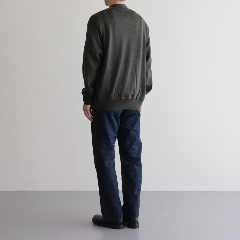 PHIGVEL MAKERS & Co. | フィグベル W/L ZIP UP KNIT #FOREST GREEN 