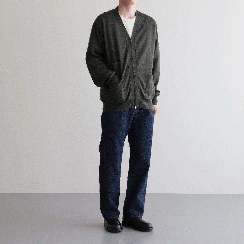 PHIGVEL MAKERS & Co. | フィグベル W/L ZIP UP KNIT #FOREST GREEN