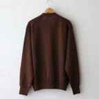 W/L ZIP UP KNIT #CHESTNUT [PMAO-KN02]