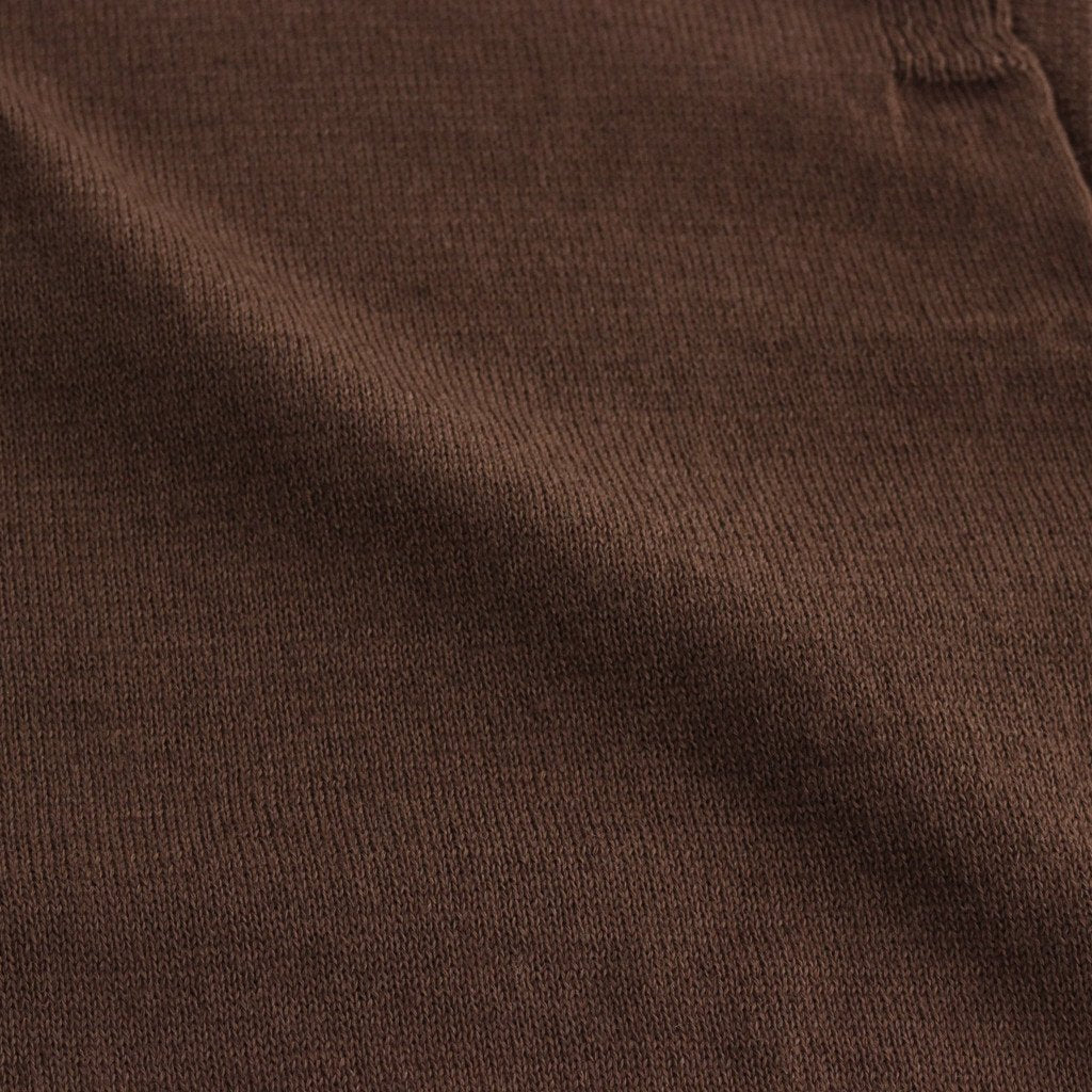 W/L ZIP UP KNIT #CHESTNUT [PMAO-KN02]