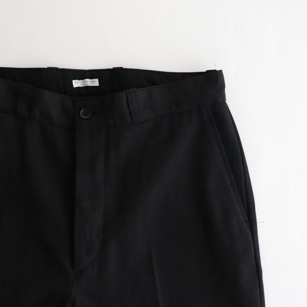 DUCK CLOTH WORKADAY TROUSERS #INK BLACK [PMAO-PT05] _ PHIGVEL