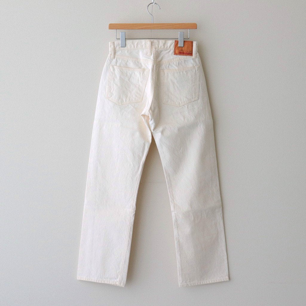 SEMI WIDE STRAIGHT JEANS L32 #94 WHITE [AA711] _ RESOLUTE