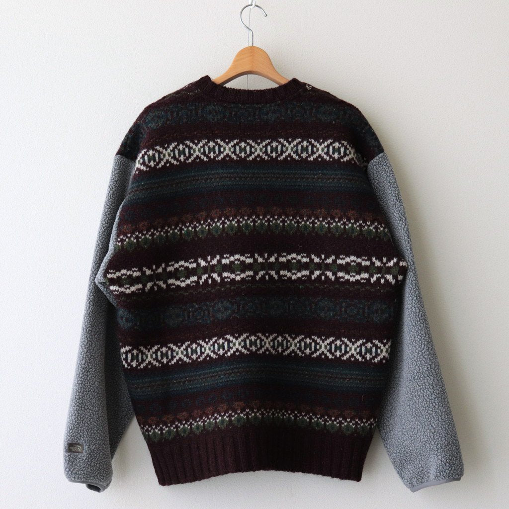 FIELD CREW NECK SWEATER #BURGUNDY [NT6254N]