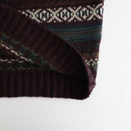 FIELD CREW NECK SWEATER #BURGUNDY [NT6254N]