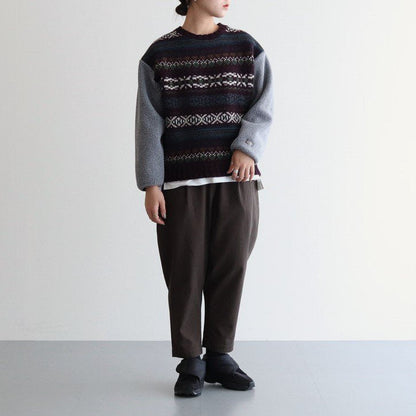 FIELD CREW NECK SWEATER #BURGUNDY [NT6254N]