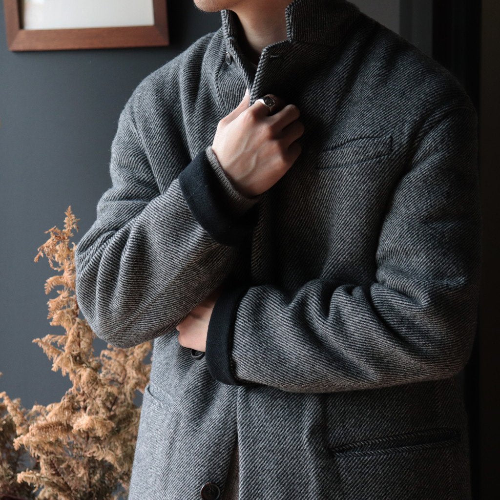 RIVER JACKET COAT #TWEED [KIJI75]