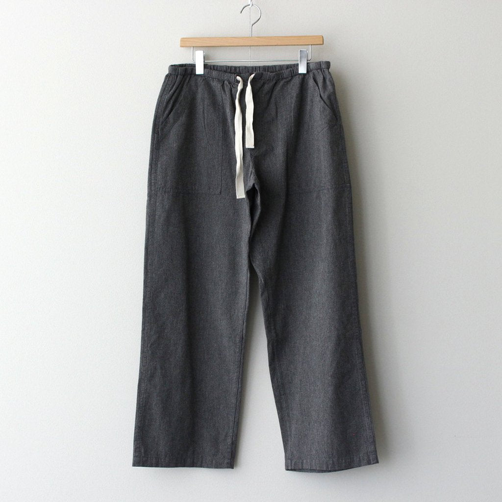 EASY WORK PANTS #WHITE×BLACK [#283H]