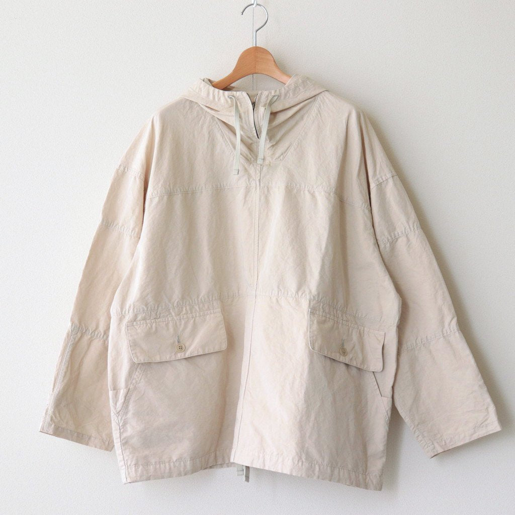 WEATHER CLOTH HOODED SMOCK #BEIGE [6021-2501]