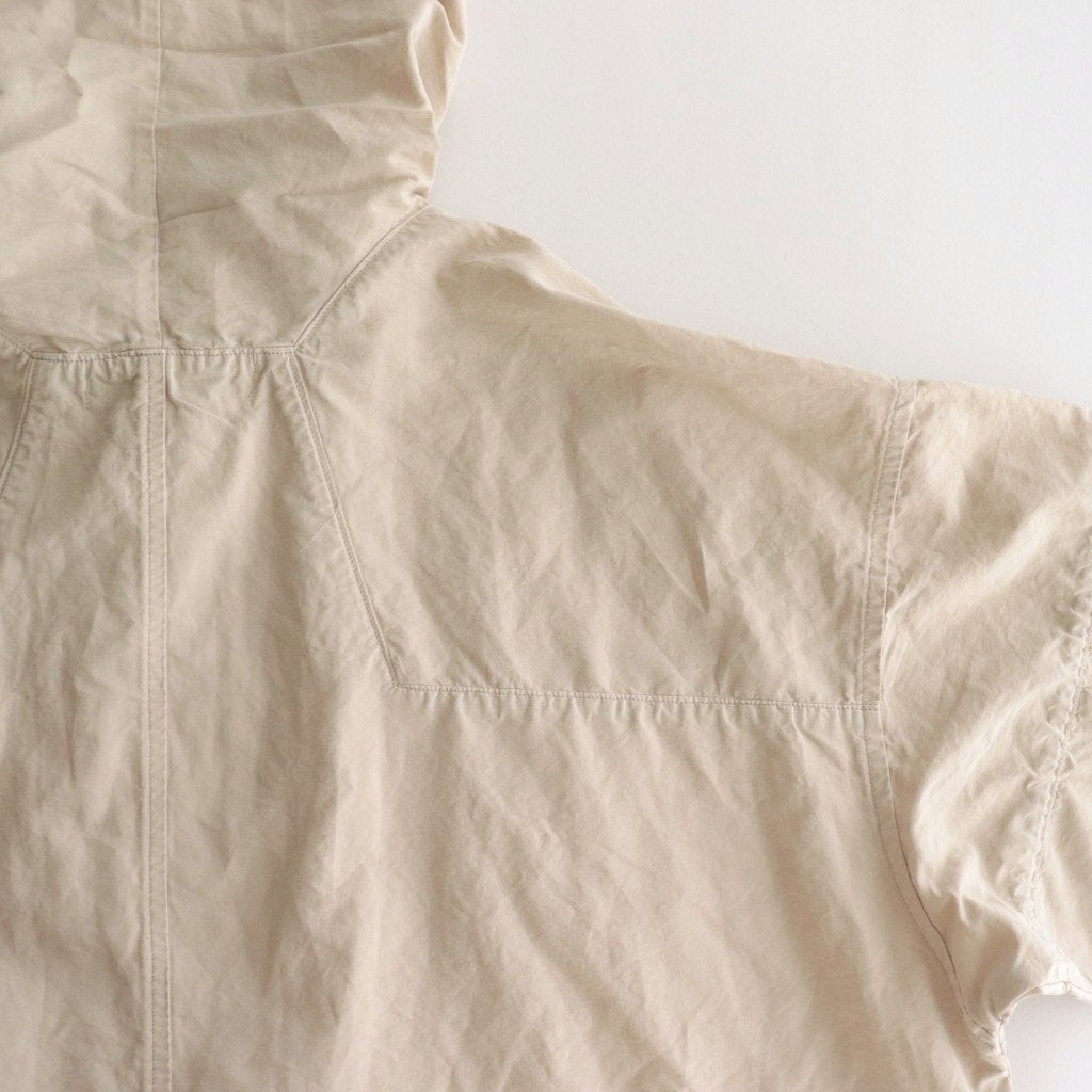 WEATHER CLOTH HOODED SMOCK #BEIGE [6021-2501]