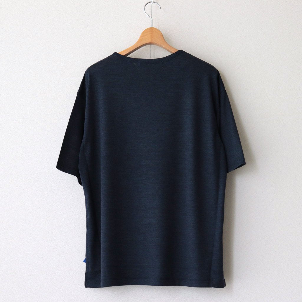 MERINO WOOL T-SHIRT #LIGHT NAVY [6021-1702]