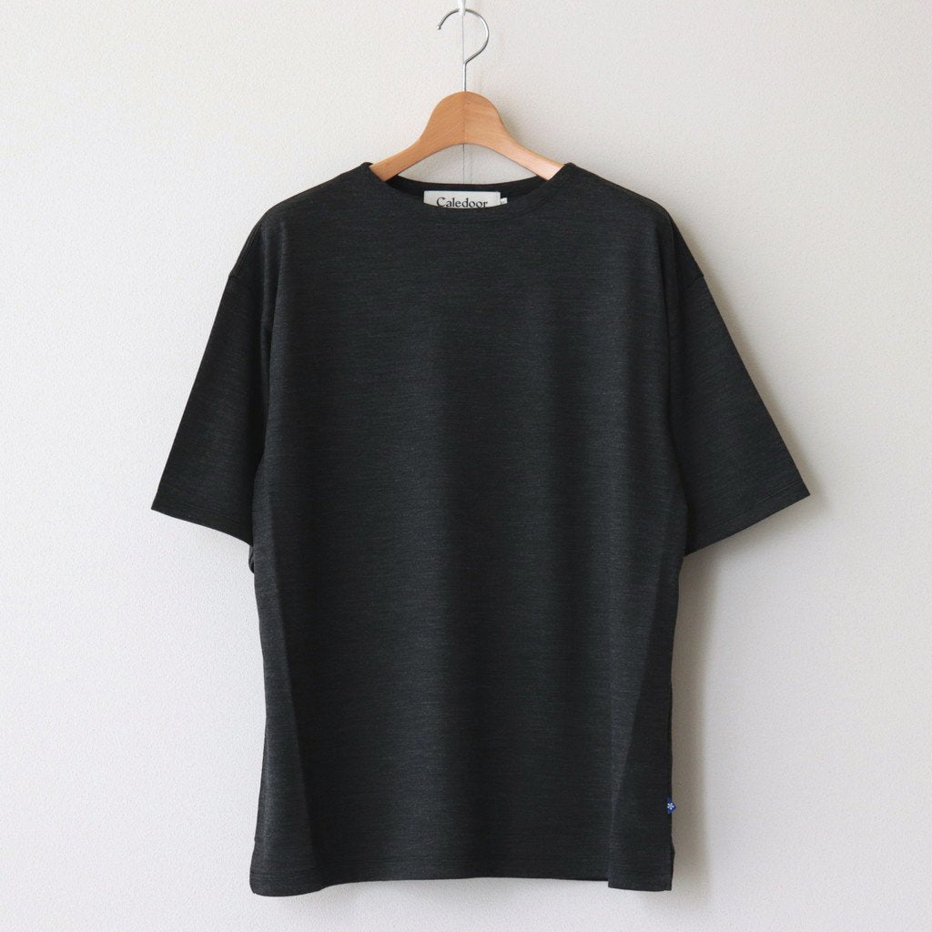 MERINO WOOL T-SHIRT #CHARCOAL GREY [6021-1702]