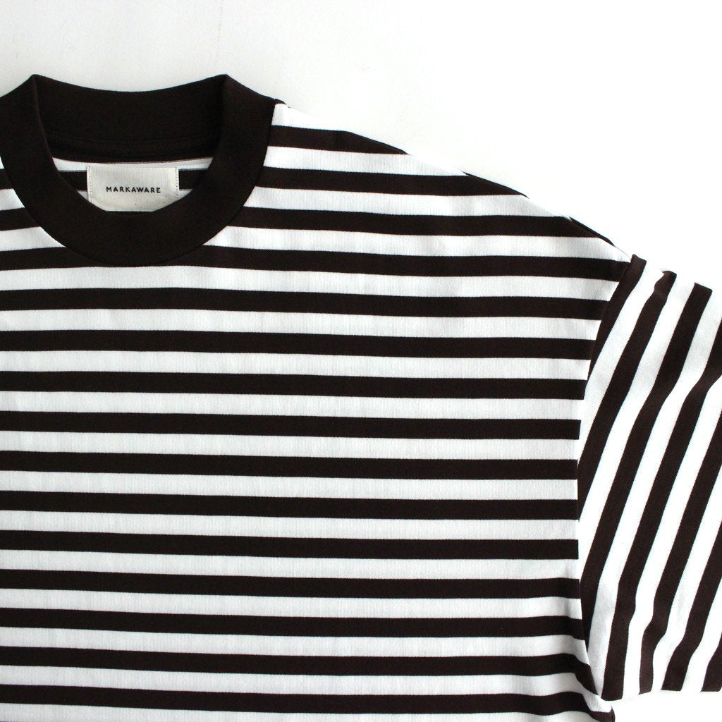 BOX TEE L/S #BRW X WHT [A23A-15CS01C] _ MARKAWARE | マーカウェア