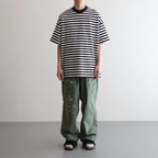 BOX TEE S/S #BRW X WHT [A23A-15CS01B]