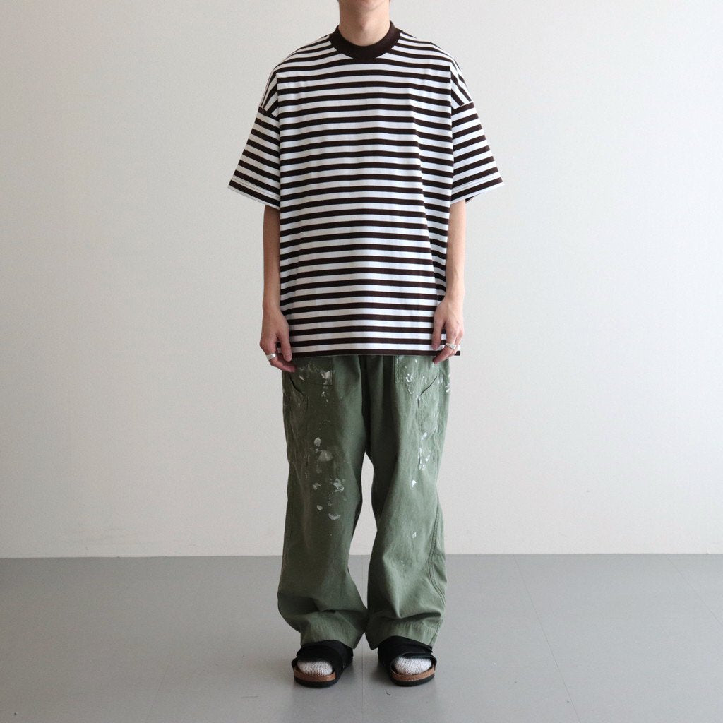 BOX TEE S/S #BRW X WHT [A23A-15CS01B]