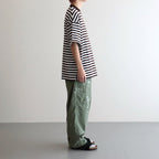 BOX TEE S/S #BRW X WHT [A23A-15CS01B]