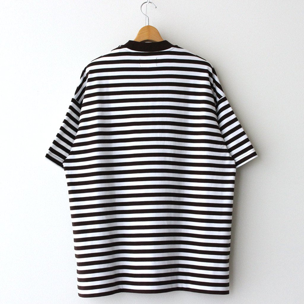 BOX TEE S/S #BRW X WHT [A23A-15CS01B]