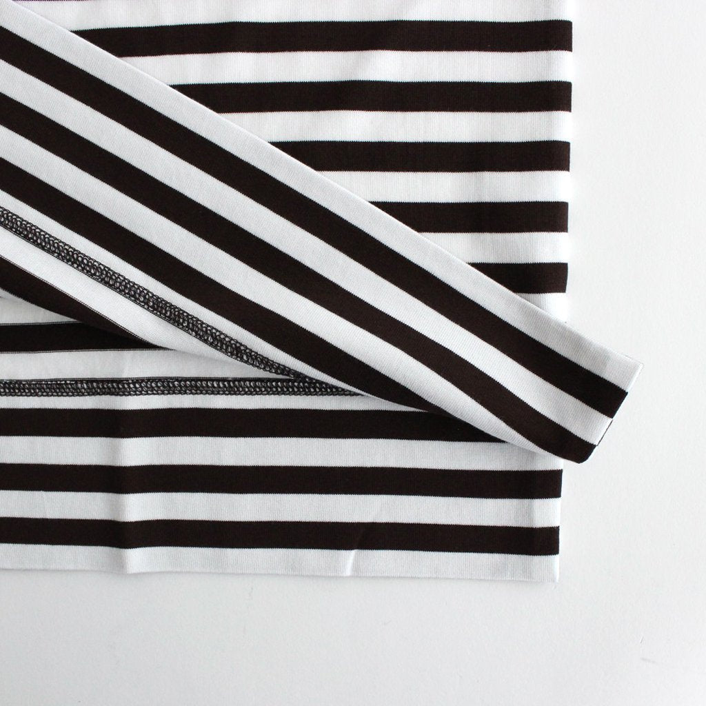 BOX TEE S/S #BRW X WHT [A23A-15CS01B]