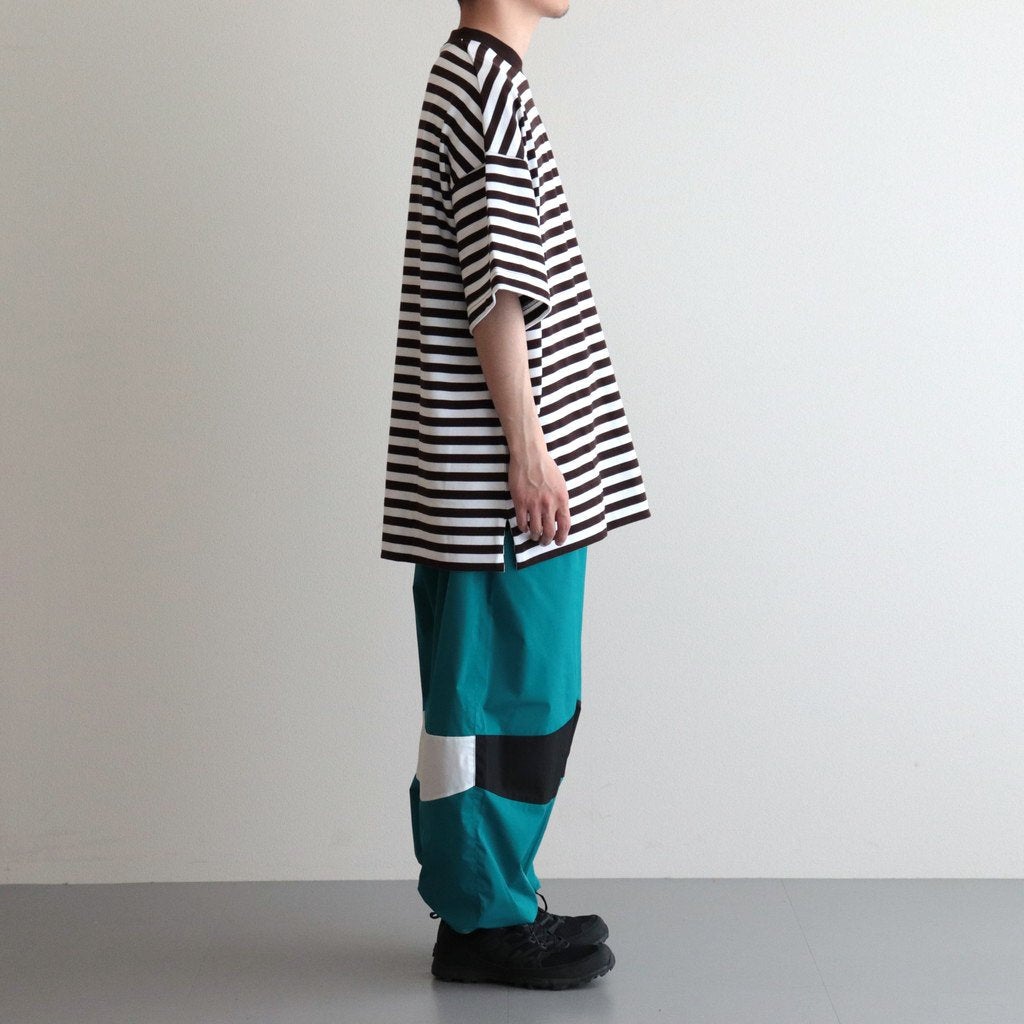 BOX TEE S/S #BRW X WHT [A23A-15CS01B]