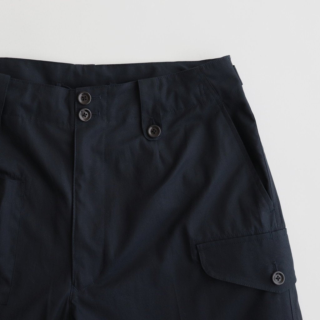 GABARDINE COMBAT TROUSERS #NAVY [9031-1401] _ Caledoor | カレドアー – Diffusion