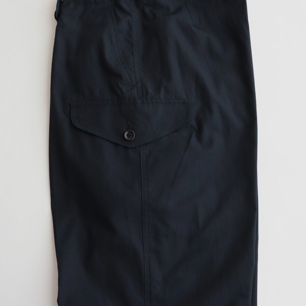 GABARDINE COMBAT TROUSERS #NAVY [9031-1401] _ Caledoor | カレドアー – Diffusion