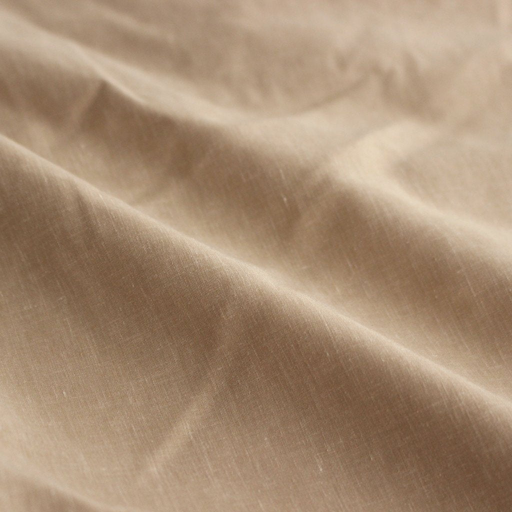 POLYESTER LINEN FIELD SHORTS #BEIGE [NT4304N]