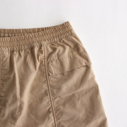 POLYESTER LINEN FIELD SHORTS #BEIGE [NT4304N]