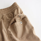 POLYESTER LINEN FIELD SHORTS #BEIGE [NT4304N]