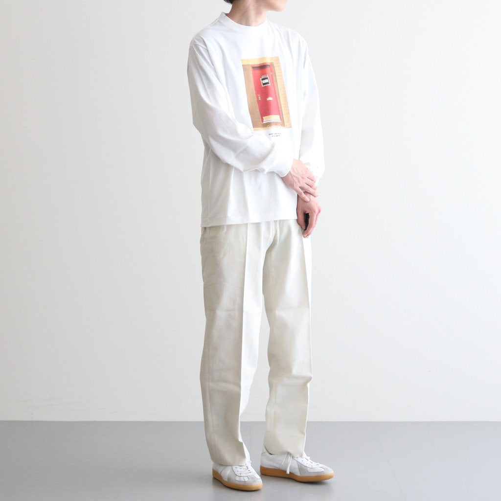 TEE L/S YUJI TAKEUCHI DOOR 120 RED #WHITE [M23A-20CS01C]