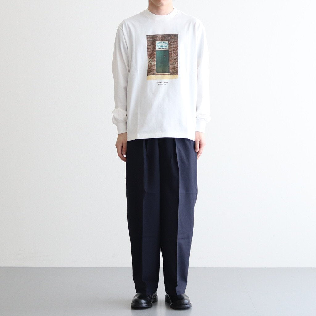 TEE L/S YUJI TAKEUCHI DOOR 34 NURMAN AVE #WHITE [M23A-20CS02C]