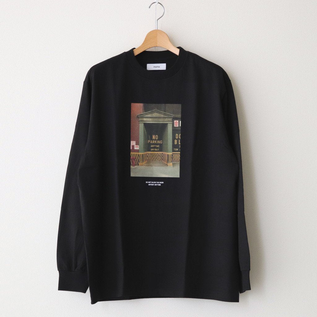TEE L/S YUJI TAKEUCHI DOOR NO PARKING #BLACK [M23A-20CS03C]