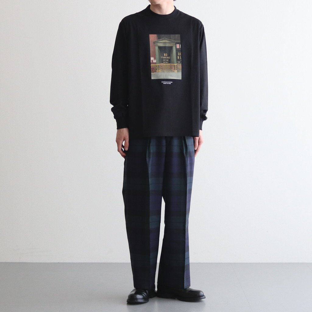 TEE L/S YUJI TAKEUCHI DOOR NO PARKING #BLACK [M23A-20CS03C]