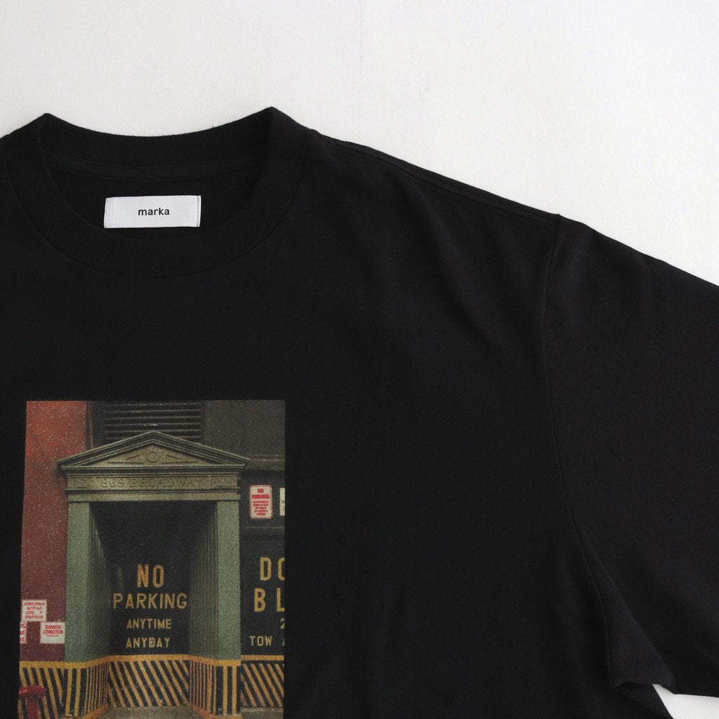 TEE L/S YUJI TAKEUCHI DOOR NO PARKING #BLACK [M23A-20CS03C]