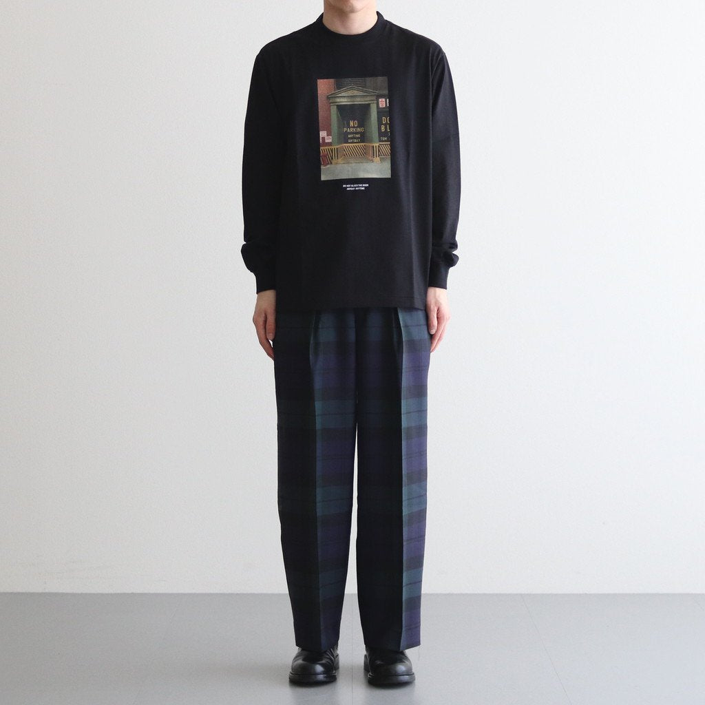 TEE L/S YUJI TAKEUCHI DOOR NO PARKING #BLACK [M23A-20CS03C]