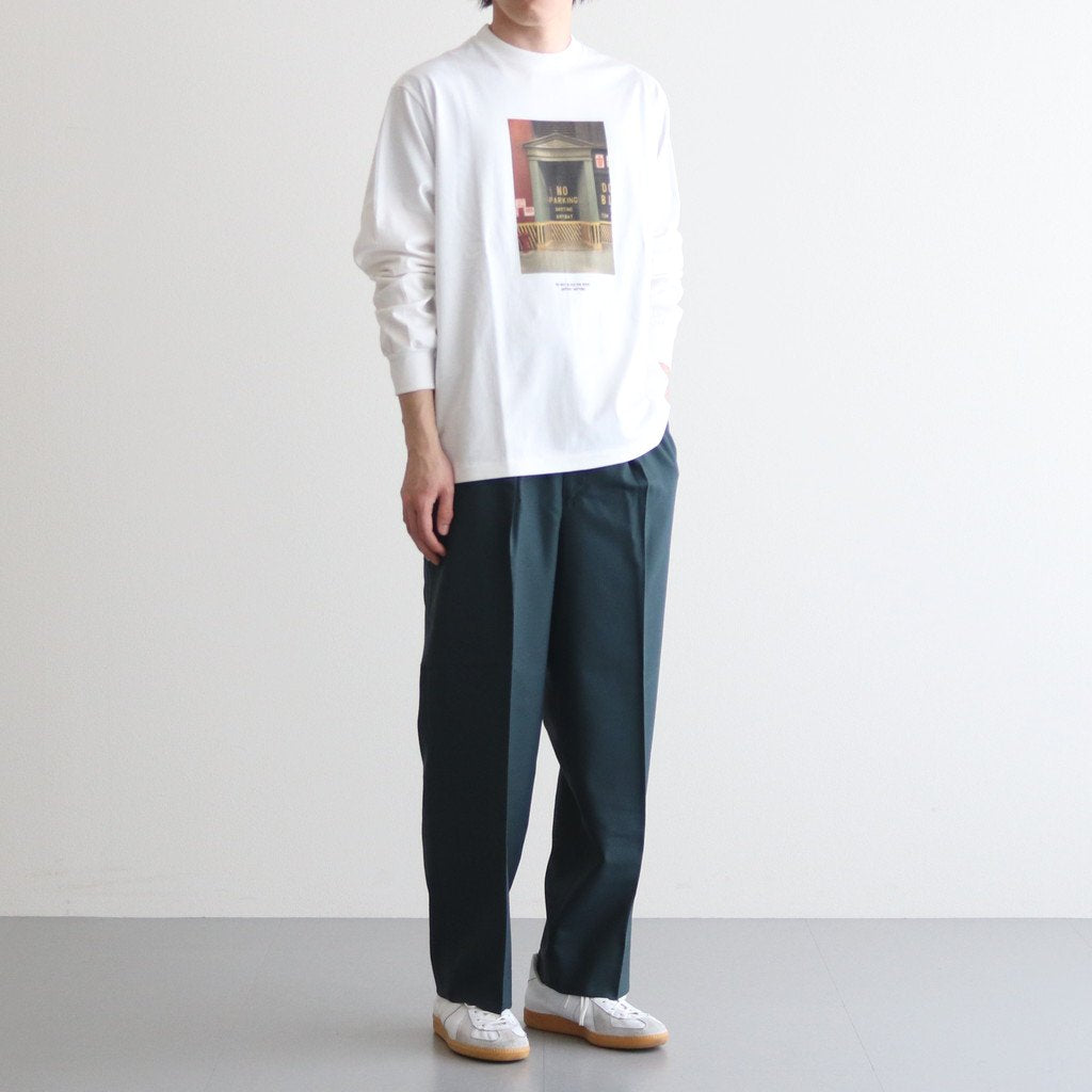 TEE L/S YUJI TAKEUCHI DOOR NO PARKING #WHITE [M23A-20CS03C]