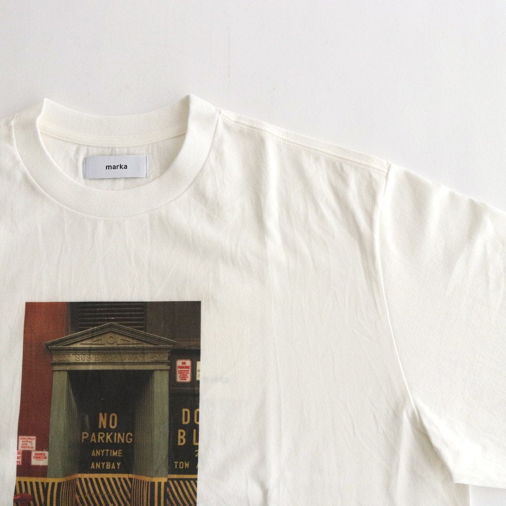 TEE L/S YUJI TAKEUCHI DOOR NO PARKING #WHITE [M23A-20CS03C]