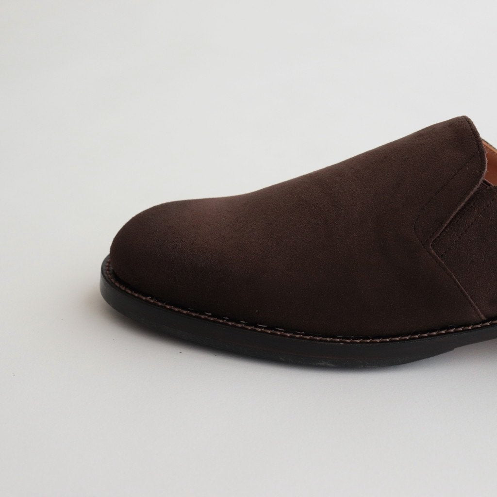 THE LOAFER“ STUNNING LEATHER MULES #COGNAC COW SUEDE [231OJ-FW04